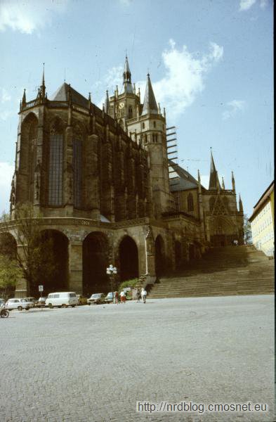 Erfurt - katedra, NRD, 1988
