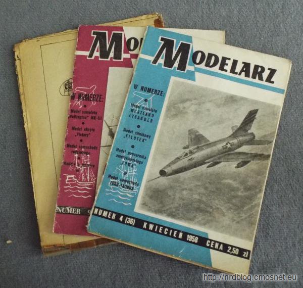 Miesięcznik "Modelarz" z lat 50-tych