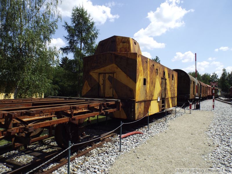 Muzeum Lešany - wagon pociągu pancernego