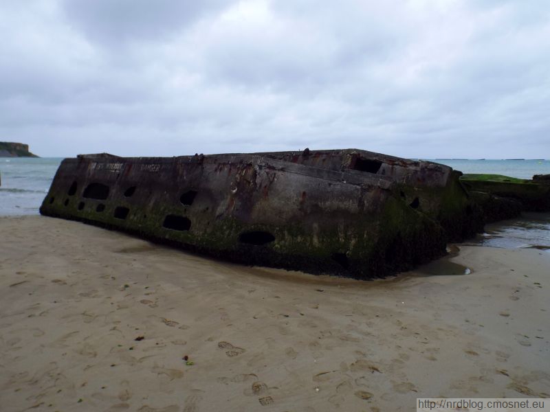 Arromanches - Resztki portu Mulberry B, Ponton Beetle