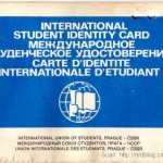 Legitymacja Międzynarodowego Związku Studentów, PRL, 1984