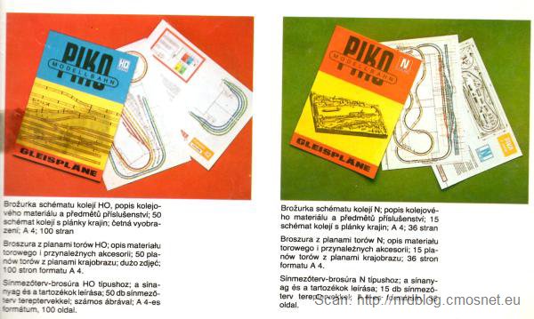 Katalog kolejek PIKO - plany torów, NRD, ok. 1975