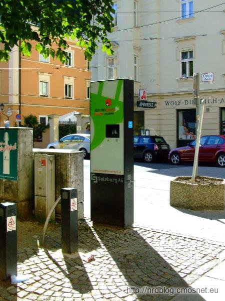 Stacja do ładowania pojazdów elektrycznych w Salzburgu