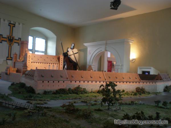 Model zamku krzyżackiego w muzeum w Bad Mergentheim