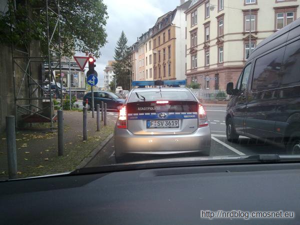 Toyota Prius frankfurckiej policji miejskiej