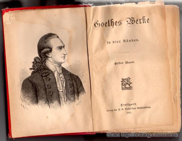 Dzieła zebrane Goethego, wydanie z roku 1887